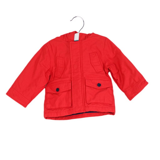 A Red Lightweight Jackets from Jacadi in size 12-18M for girl. (Front View)