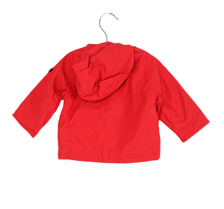 A Red Lightweight Jackets from Jacadi in size 12-18M for girl. (Back View)