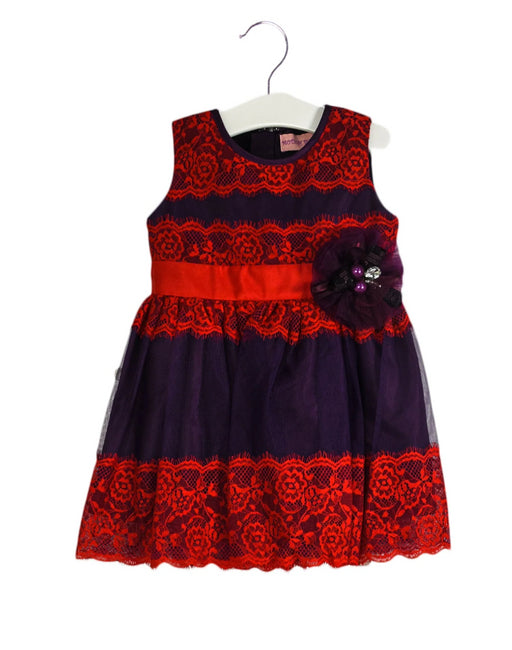 A Purple Sleeveless Dresses from Motion Picture in size 12-18M for girl. (Front View)