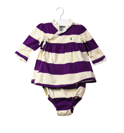 A Purple Dress Sets from Ralph Lauren in size 0-3M for girl. (Front View)