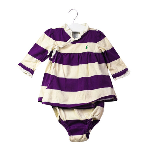 A Purple Dress Sets from Ralph Lauren in size 0-3M for girl. (Front View)