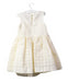 A White Sleeveless Dresses from Hucklebones in size 4T for girl. (Front View)