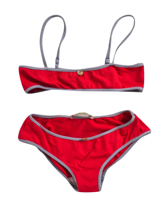 A Grey Bikinis from Bonpoint in size 4T for girl. (Front View)