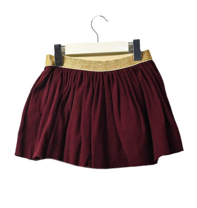 A Red Short Skirts from Petit Bateau in size 3T for girl. (Back View)