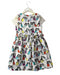 A Multicolour Short Sleeve Dresses from Simonetta in size 6T for girl. (Back View)