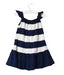 A White Sleeveless Dresses from Ralph Lauren in size 3-6M for girl. (Back View)