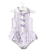 A Purple Bodysuits from Nicholas & Bears in size 3-6M for girl. (Front View)