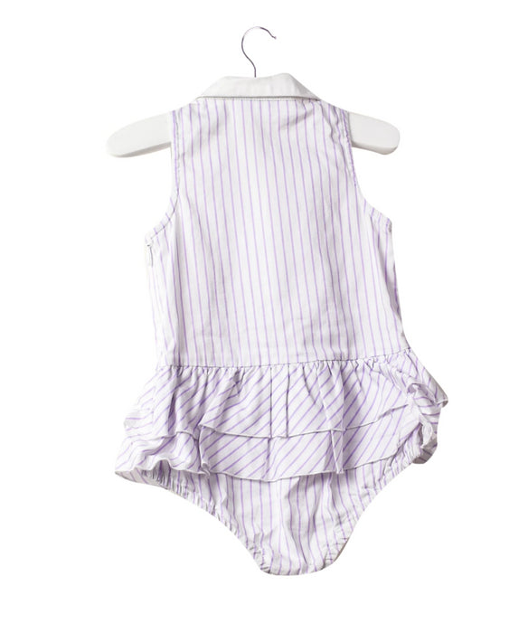 A Purple Bodysuits from Nicholas & Bears in size 3-6M for girl. (Back View)