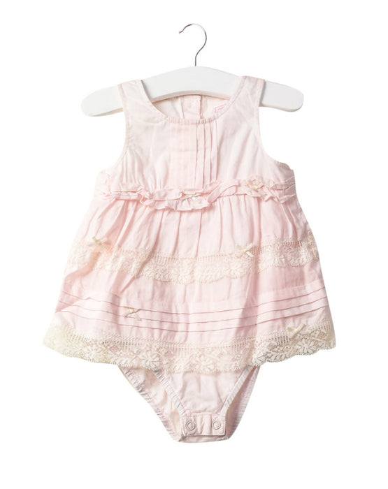 A Pink Bodysuits from Nicholas & Bears in size 3-6M for girl. (Front View)