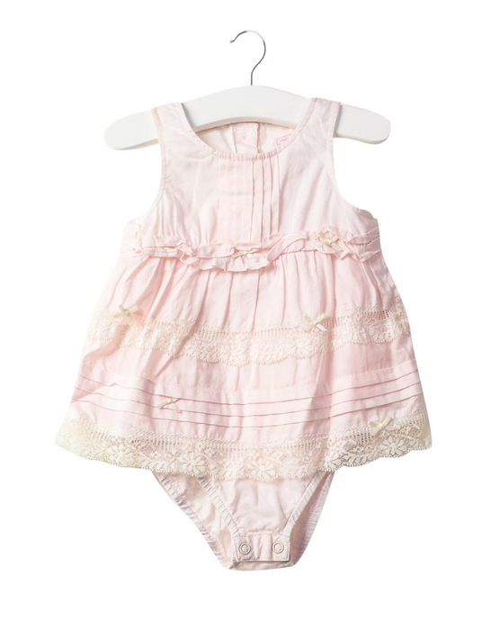 A Pink Bodysuits from Nicholas & Bears in size 3-6M for girl. (Front View)