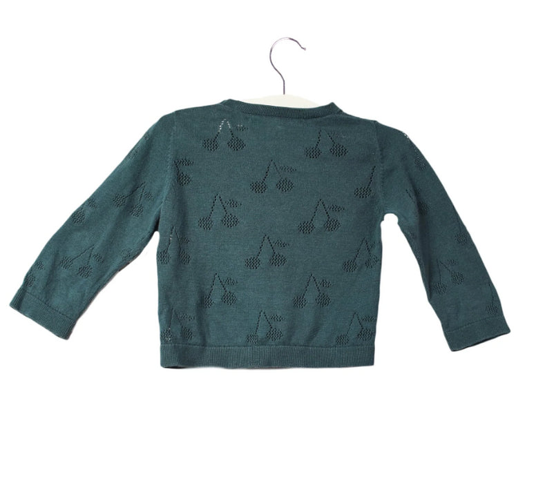 A Blue Cardigans from Bonpoint in size 6-12M for girl. (Back View)