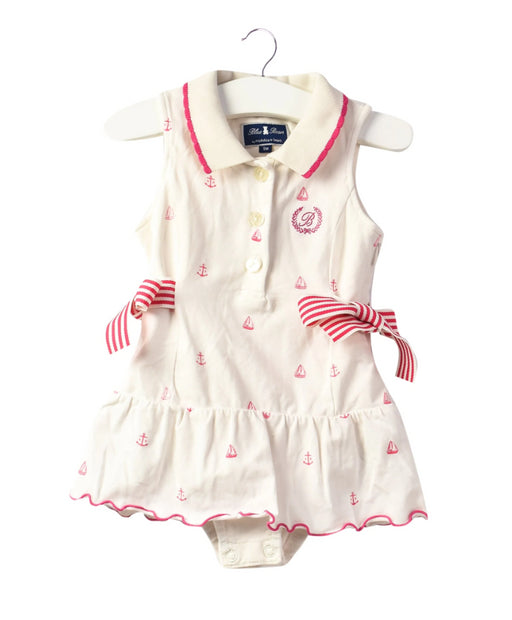 A White Sleeveless Dresses from Nicholas & Bears in size 6-12M for girl. (Front View)