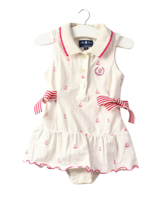 A White Sleeveless Dresses from Nicholas & Bears in size 6-12M for girl. (Front View)
