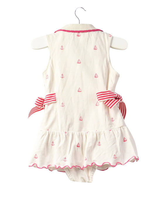 A White Sleeveless Dresses from Nicholas & Bears in size 6-12M for girl. (Back View)