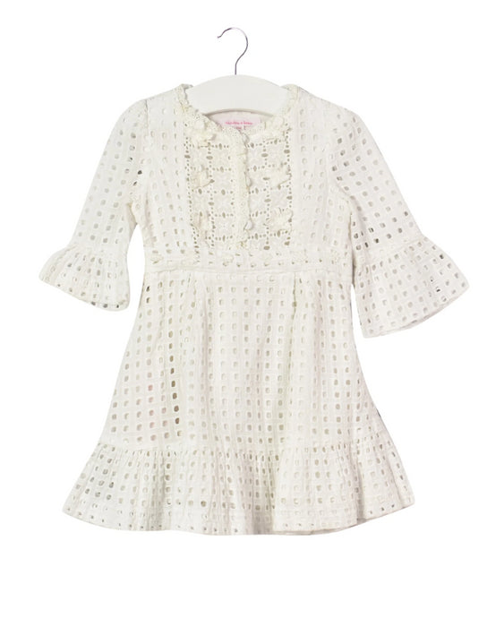 A White Long Sleeve Dresses from Nicholas & Bears in size 6-12M for girl. (Front View)