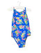 A Blue Swimsuits from Ralph Lauren in size 6-12M for girl. (Front View)