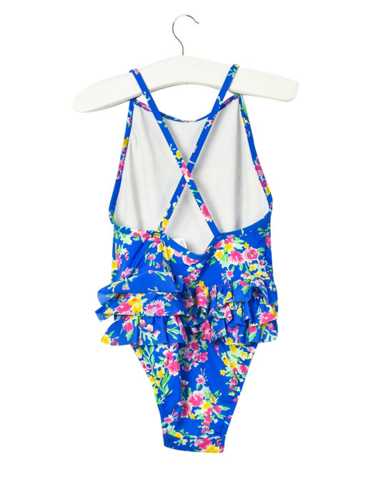 A Blue Swimsuits from Ralph Lauren in size 6-12M for girl. (Back View)