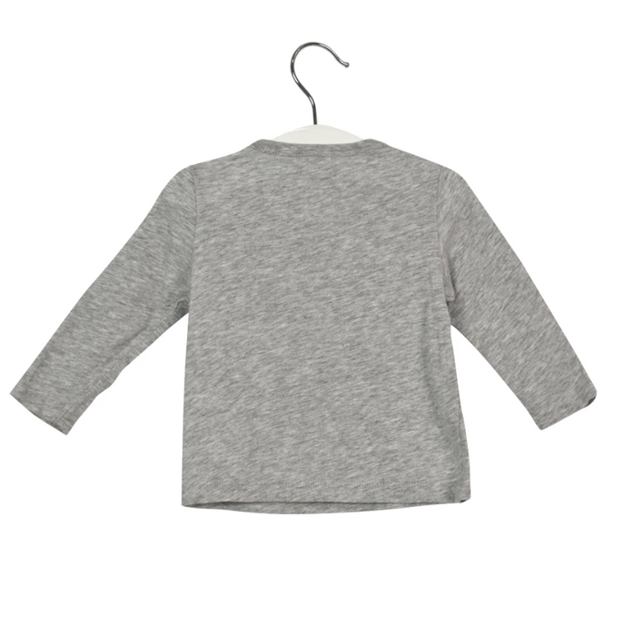 A Grey Long Sleeve Tops from Stella McCartney in size 3-6M for girl. (Back View)