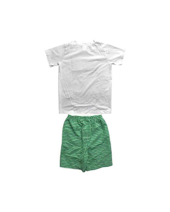 A White Shorts Sets from Classic Whimsy in size 6T for neutral. (Back View)