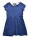 A Blue Short Sleeve Dresses from Cyrillus in size 8Y for girl. (Front View)