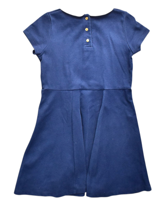 A Blue Short Sleeve Dresses from Cyrillus in size 8Y for girl. (Back View)