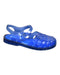 A Blue Sandals from Melissa in size 12Y for women. (Front View)