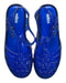 A Blue Sandals from Melissa in size 12Y for women. (Back View)