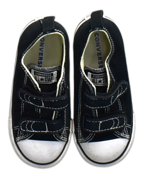 A Black Sneakers from Converse in size 3T for neutral. (Back View)