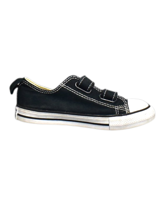 A Black Sneakers from Converse in size 3T for neutral. (Front View)