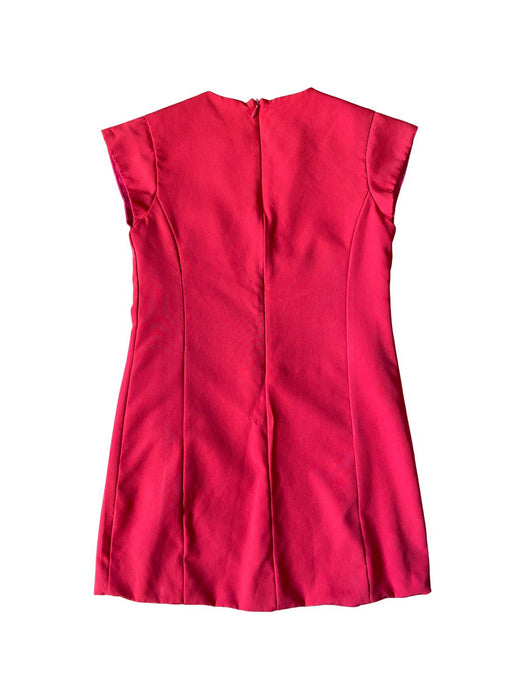 A Red Short Sleeve Dresses from bloomB in size 10Y for girl. (Back View)