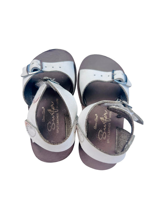 A White Sandals from Salt-Water in size 18-24M for neutral. (Back View)