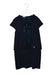 A Navy Short Sleeve Dresses from I Pinco Pallino in size 12Y for girl. (Front View)