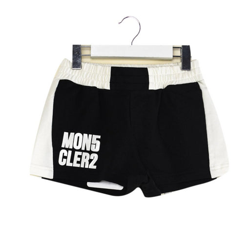 A Black Shorts from Moncler in size 4T for boy. (Front View)