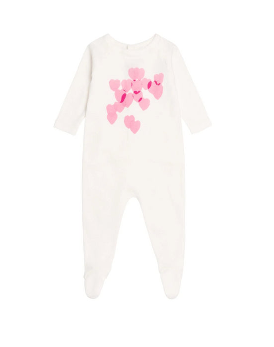 A White Jumpsuits from Bonpoint in size 0-3M for girl. (Front View)