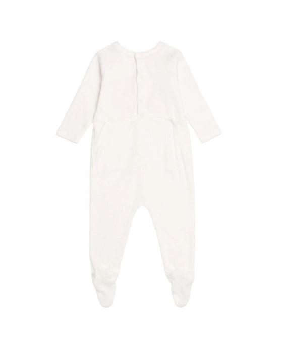 A White Jumpsuits from Bonpoint in size 0-3M for girl. (Back View)
