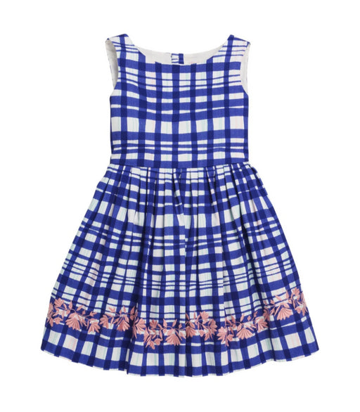 A Blue Sleeveless Dresses from Bonpoint in size 10Y for girl. (Front View)