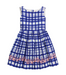 A Blue Sleeveless Dresses from Bonpoint in size 10Y for girl. (Front View)