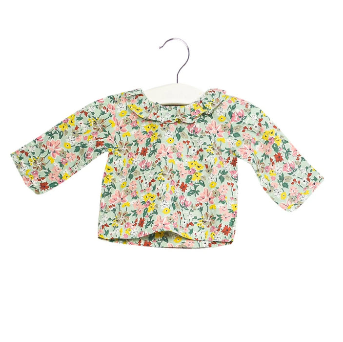 A Green Long Sleeve Tops from Bonpoint in size 0-3M for girl. (Front View)