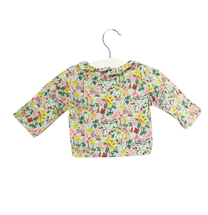 A Green Long Sleeve Tops from Bonpoint in size 0-3M for girl. (Back View)