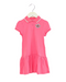 A Pink Short Sleeve Dresses from Petit Bateau in size 4T for girl. (Front View)