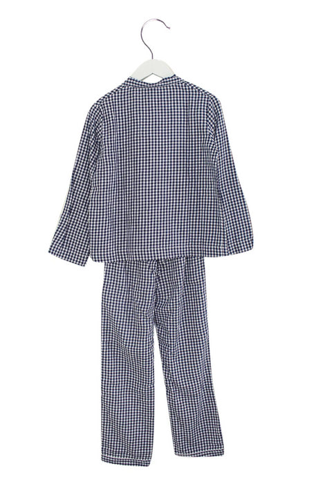 A Navy Pyjama Sets from Petit Bateau in size 10Y for boy. (Back View)