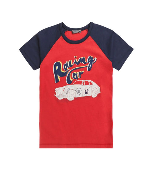 A Red Short Sleeve T Shirts from Bonpoint in size 12Y for boy. (Front View)