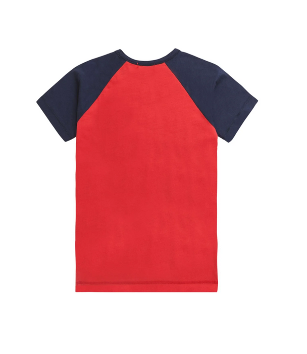 A Red Short Sleeve T Shirts from Bonpoint in size 12Y for boy. (Back View)