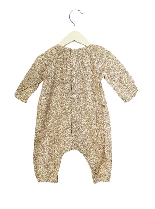 A Pink Long Sleeve Jumpsuits from Bonpoint in size 0-3M for girl. (Back View)