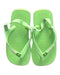 A Green Flip Flops from Havaianas in size 5T for neutral. (Back View)