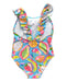 A Blue Swimsuits from Mayoral in size 5T for neutral. (Back View)