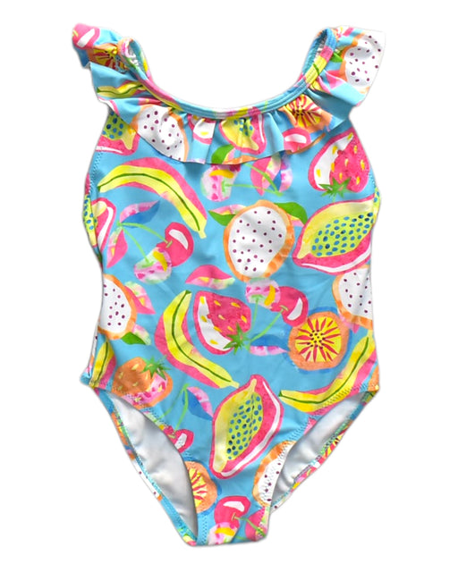 A Blue Swimsuits from Mayoral in size 5T for neutral. (Front View)