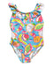 A Blue Swimsuits from Mayoral in size 5T for neutral. (Front View)