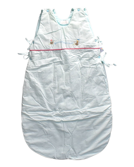 A Blue Sleepsacs from Jacadi in size O/S for neutral. (Front View)