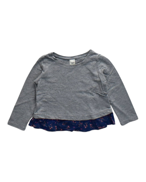 A Grey Long Sleeve Tops from OshKosh B'gosh in size 18-24M for girl. (Front View)